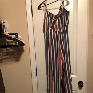 Striped jumpsuit